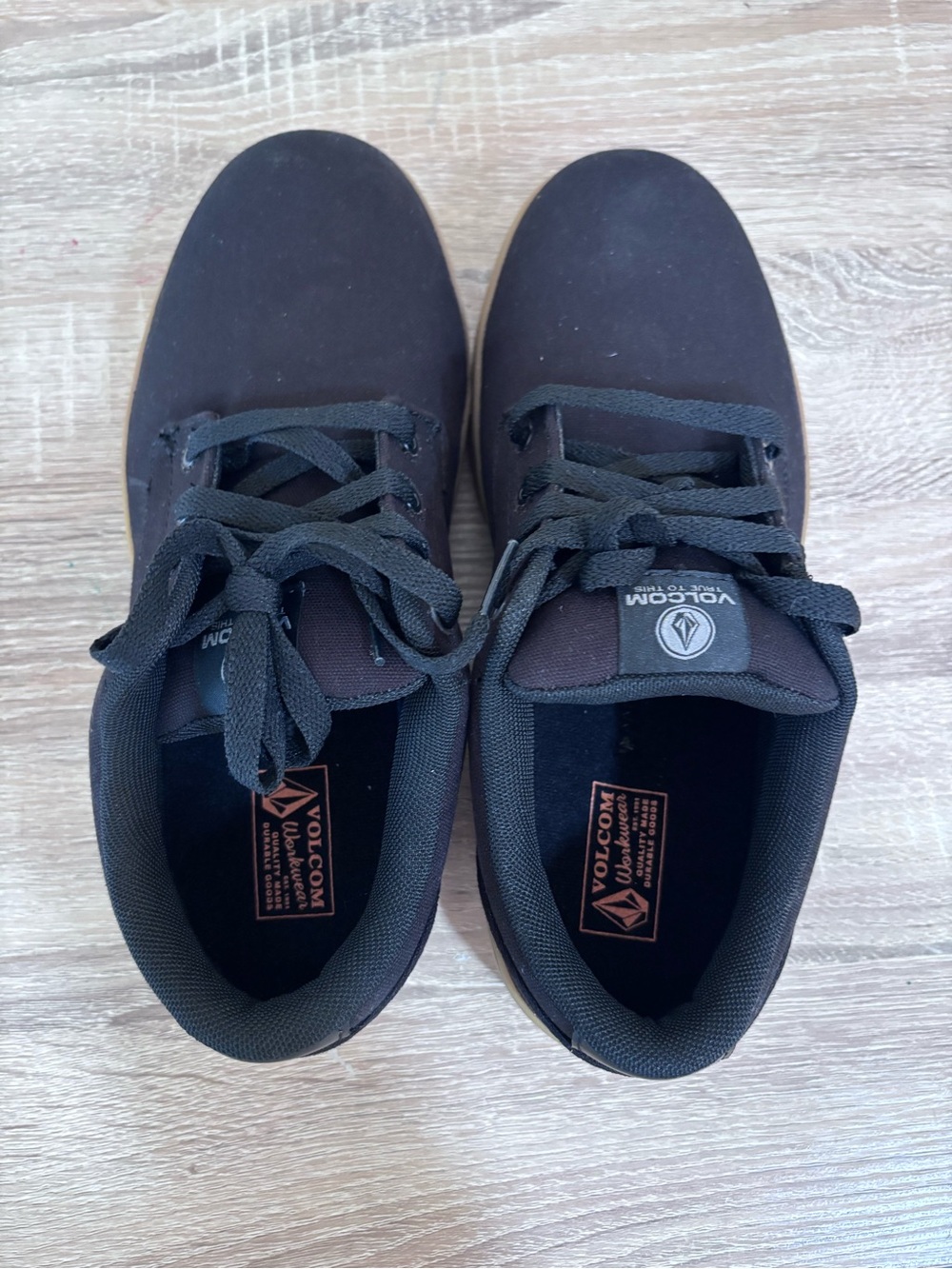 NWOT Volcom Black Work Shoes with Safety Toe, Non-Slip Sole 7.5 Men’s - Picture 5 of 5